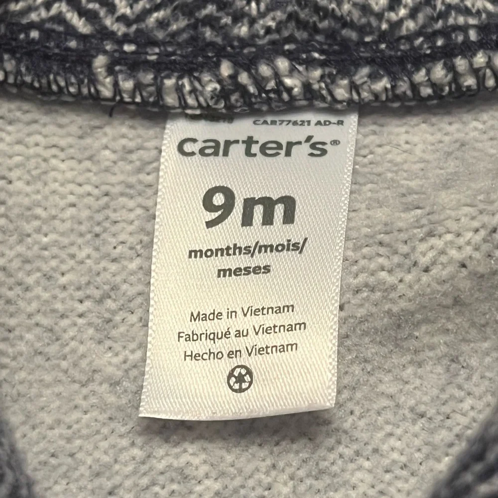 Carter's Navy Herringbone Sweater